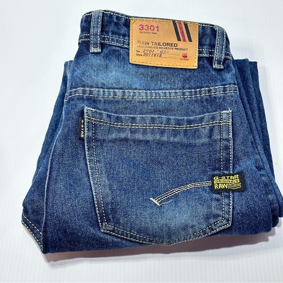 G-Star Other - G-Star Raw Tailored Jeans Men’s 30 3301 Cargo Style Hand Finished‎ Selvedge